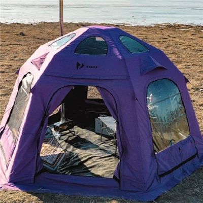 कैम्पिंग के लिए 8 व्यक्तियों के लिए इन्फ्लैटेबल टेंट